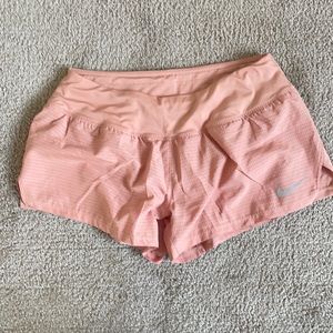 Peach Nike Dry Fit Running Shorts